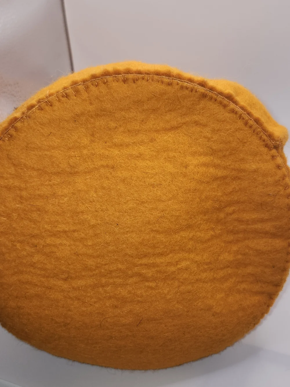 Anvil Orange Felt Halloween Basket with Handle